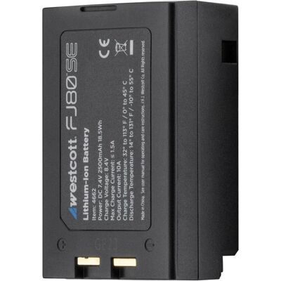 Westcott FJ80 SE Batterie au lithium-ion, Flash : accessoires, Noir Westcott FJ80 SE Batterie au lithium-ion, Flash : accessoires, Noir