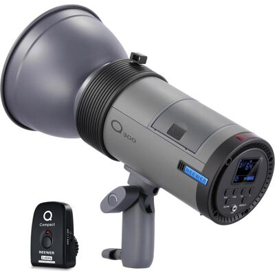 Neewer Q300 300W 2.4G Outdoor Studio Flash Strobe with Li-Ion Battery (EU) (Tête de flash, 300 Ws), Flash studio Neewer Q300 300W 2.4G Outdoor Studio Flash Strobe with Li-Ion Battery (EU) (Tête de flash, 300 Ws), Flash studio