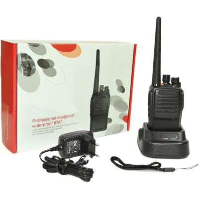 PNI Radio UHF portable PX585, étanche IP67, Talkie walkie, Noir PNI Radio UHF portable PX585, étanche IP67, Talkie walkie, Noir
