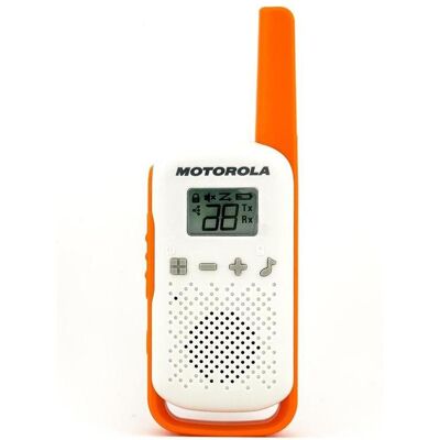 Motorola Radiotelefon T42 Gummy Twin Pack (4 km), Talkie walkie, Orange, Bleu Motorola Radiotelefon T42 Gummy Twin Pack (4 km), Talkie walkie, Orange, Bleu