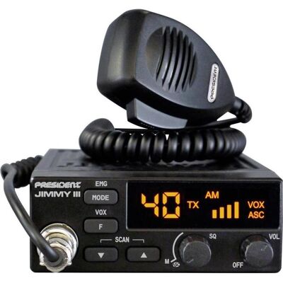 President JIMMY III 40362 - Radio CB Compacte - Haute Performance President JIMMY III 40362 - Radio CB Compacte - Haute Performance