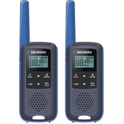 Decross DC63 Twin EU - Portée 8 km - Walkie-Talkie Decross DC63 Twin EU - Portée 8 km - Walkie-Talkie