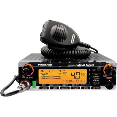 President GEORGE II, AM/FM/SSB, PC 40359 CB-Funkgerät, Talkie walkie President GEORGE II, AM/FM/SSB, PC 40359 CB-Funkgerät, Talkie walkie