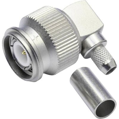 Telegärtner Connecteur TNC coudé à sertir G01 50 ohms, à souder/à sertir, A0505, G01 (RG-58C/U), Câble d'antenne Telegärtner Connecteur TNC coudé à sertir G01 50 ohms, à souder/à sertir, A0505, G01 (RG-58C/U), Câble d'antenne