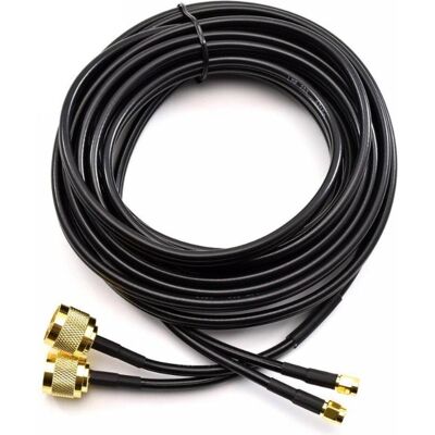 OEM Câble coaxial N mâle / SMA mâle duplex or CC-NM-SM-10-D-G (Câble d'antenne), Câble d'antenne OEM Câble coaxial N mâle / SMA mâle duplex or CC-NM-SM-10-D-G (Câble d'antenne), Câble d'antenne