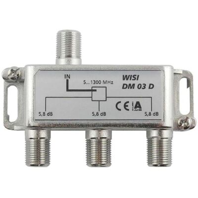 WISI 75107 Diviseur ou combinateur de câble Diviseur de câble Argent (Répartiteur), Parabole : accessoires, Argent WISI 75107 Diviseur ou combinateur de câble Diviseur de câble Argent (Répartiteur), Parabole : accessoires, Argent