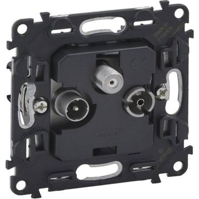 Legrand 753064 - Prise TV-R-SAT - Atténuation 10 dB Legrand 753064 - Prise TV-R-SAT - Atténuation 10 dB