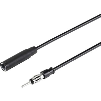 Renkforce Câble d'extension d'antenne de voiture de 1 m, jack 3,5 mm mâle, noir RF-5087926 (Câble d'antenne), Câble d'antenne Renkforce Câble d'extension d'antenne de voiture de 1 m, jack 3,5 mm mâle, noir RF-5087926 (Câble d'antenne), Câble d'antenne