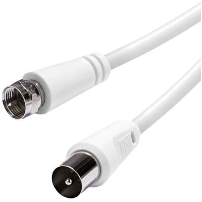 Vivanco Empfängeranschlusskabel F Stecker <-> Koax Stecker 75dB, 1,5m (75 dB, Câble d'antenne), Câble d'antenne Vivanco Empfängeranschlusskabel F Stecker <-> Koax Stecker 75dB, 1,5m (75 dB, Câble d'antenne), Câble d'antenne