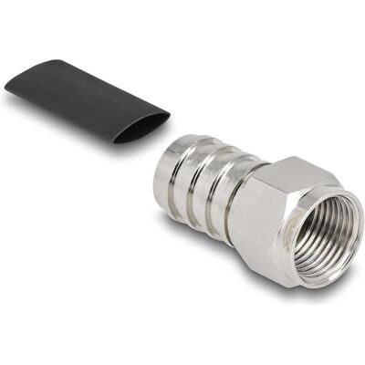 Delock F Stecker zum Crimpen RG-59mit passendem Schrumpfschlauch (Câble d'antenne), Câble d'antenne Delock F Stecker zum Crimpen RG-59mit passendem Schrumpfschlauch (Câble d'antenne), Câble d'antenne