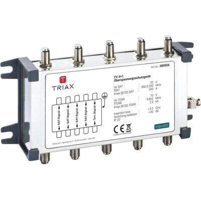 Triax TV 4+1 Bloc de mise à la terre pour installation satellite, Accessoires TV Triax TV 4+1 Bloc de mise à la terre pour installation satellite, Accessoires TV