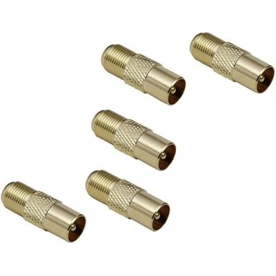 BKL Electronic Fiche coaxiale sur coupleur F Fiche coaxiale coupleur F, Câble d'antenne BKL Electronic Fiche coaxiale sur coupleur F Fiche coaxiale coupleur F, Câble d'antenne