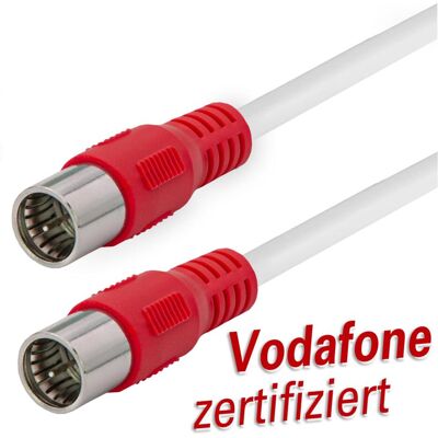 Maxtrack Câble d'antenne 3m Blanc - Câble d'antenne Maxtrack Câble d'antenne 3m Blanc - Câble d'antenne