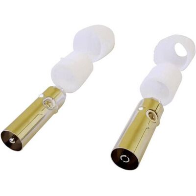 BKL Electronic Jeu de 2 fiches coaxiales (Câble d'antenne), Câble d'antenne BKL Electronic Jeu de 2 fiches coaxiales (Câble d'antenne), Câble d'antenne