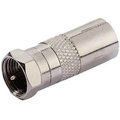 Vivanco F Antennenanschlussadapter - Silber (Câble d'antenne), Câble d'antenne Vivanco F Antennenanschlussadapter - Silber (Câble d'antenne), Câble d'antenne