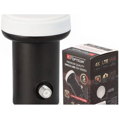 Opticum Converter SAT SINGLE RED LNB 03H Premium (0212) (LNB Single, 40mm), Tête universelle, Blanc, Noir Opticum Converter SAT SINGLE RED LNB 03H Premium (0212) (LNB Single, 40mm), Tête universelle, Blanc, Noir