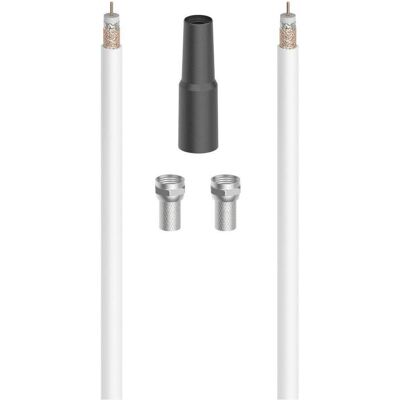 Kit Câble Antenne Hama 305145 - 10m, 90dB, Connecteurs F - HDTV Kit Câble Antenne Hama 305145 - 10m, 90dB, Connecteurs F - HDTV