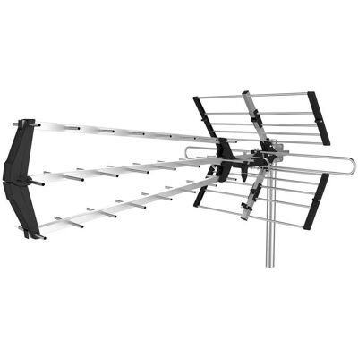 Cabletech Antenne directionnelle passive pour la télévision numérique terrestre DVB-T2 (Antenne parabolique, DVB-T / -T2), Parabole + antenne Cabletech Antenne directionnelle passive pour la télévision numérique terrestre DVB-T2 (Antenne parabolique, DVB-T / -T2), Parabole + antenne