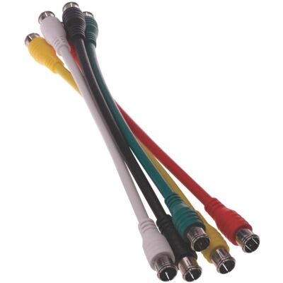 Triax Câble de connexion F pour commutateur multiple 5 voies 25cm TMM LK 5 (Câble satellite), Câble d'antenne Triax Câble de connexion F pour commutateur multiple 5 voies 25cm TMM LK 5 (Câble satellite), Câble d'antenne