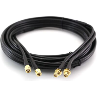 OEM Câble coaxial SMA mâle / SMA femelle duplex CC-SM-SF-5-D (Câble d'antenne), Câble d'antenne OEM Câble coaxial SMA mâle / SMA femelle duplex CC-SM-SF-5-D (Câble d'antenne), Câble d'antenne