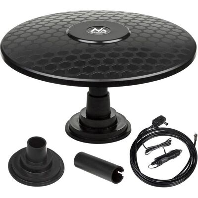 Maclean MCTV-945 Antenne TV 12/24V Indoor 44 dB (44 dB, DVB-T / -T2), Parabole + antenne, Noir Maclean MCTV-945 Antenne TV 12/24V Indoor 44 dB (44 dB, DVB-T / -T2), Parabole + antenne, Noir