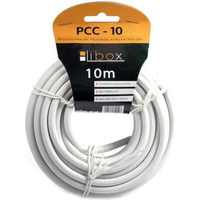 Libox PCC10 Kabel antenowy RG6 10m (Câble d'antenne), Câble d'antenne Libox PCC10 Kabel antenowy RG6 10m (Câble d'antenne), Câble d'antenne