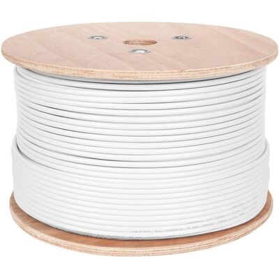 Cabletech Câble coaxial F690BV. Une bobine blanche de 305m (Câble d'antenne), Câble d'antenne Cabletech Câble coaxial F690BV. Une bobine blanche de 305m (Câble d'antenne), Câble d'antenne