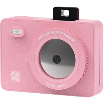 Impossible Aparat 2mp Natychmiastowy Wydruk 300 Dpi Bluetooth Led + Wkłady / Hanin Z5s / Różowy (2 Mpx), Appareil photo, Pink Impossible Aparat 2mp Natychmiastowy Wydruk 300 Dpi Bluetooth Led + Wkłady / Hanin Z5s / Różowy (2 Mpx), Appareil photo, Pink