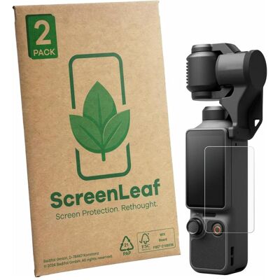 ScreenLeaf Schutzfolie für DJI Osmo Pocket 4P Displayschutz Display Schutz Folie Klar Transparent, Film de protection des appareils ScreenLeaf Schutzfolie für DJI Osmo Pocket 4P Displayschutz Display Schutz Folie Klar Transparent, Film de protection des appareils