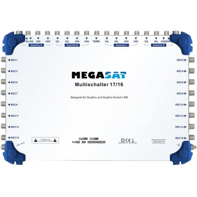 Megasat Multiswitch 17/16 (Multi commutateur), Parabole : accessoires Megasat Multiswitch 17/16 (Multi commutateur), Parabole : accessoires