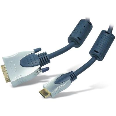 Shiverpeaks S/CONN maximum connectivity Home Cinéma HDMI mâle vers DVI-D mâle (24+1), ferrites, chromé M (1 m), Câble vidéo, Noir Shiverpeaks S/CONN maximum connectivity Home Cinéma HDMI mâle vers DVI-D mâle (24+1), ferrites, chromé M (1 m), Câble vidéo, Noir