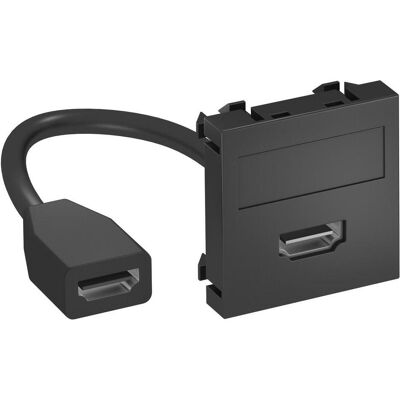 MTG - MTG-HDFSWGR1 - gris - 45x45 mm - HDMI Porte-média MTG - MTG-HDFSWGR1 - gris - 45x45 mm - HDMI Porte-média