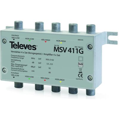 Televes Amplificateur 4xSAT MULTRIX MSV411G (Amplificateur), Parabole : accessoires Televes Amplificateur 4xSAT MULTRIX MSV411G (Amplificateur), Parabole : accessoires