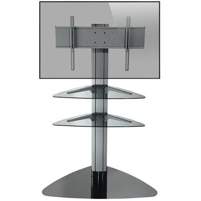 Peerless SS550P-S Support pour écran 32-50 pouces avec 2 étagères en verre, argenté (32" - 50"), Pied TV, Argent Peerless SS550P-S Support pour écran 32-50 pouces avec 2 étagères en verre, argenté (32" - 50"), Pied TV, Argent
