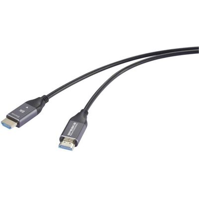SpeaKa Professional HDMI / Glasfaser Anschlusskabel HDMI-A Stecker, HDMI-A Steck (40 m), Câble vidéo, Noir SpeaKa Professional HDMI / Glasfaser Anschlusskabel HDMI-A Stecker, HDMI-A Steck (40 m), Câble vidéo, Noir