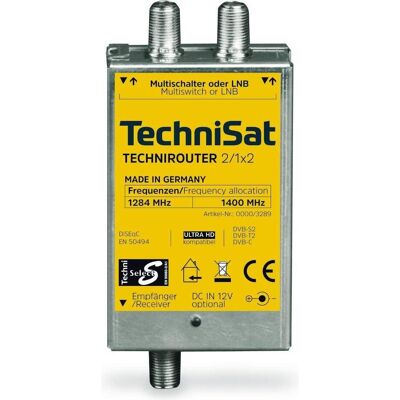 TechniSat TechniRouter Mini 2/1x2 (Solution à câble unique), Parabole : accessoires, Argent TechniSat TechniRouter Mini 2/1x2 (Solution à câble unique), Parabole : accessoires, Argent
