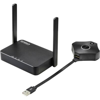 SpeaKa Professional Système de présentation HDMI sans fil Full HD (30 m), Transmetteur multimédia sans fil, Noir SpeaKa Professional Système de présentation HDMI sans fil Full HD (30 m), Transmetteur multimédia sans fil, Noir