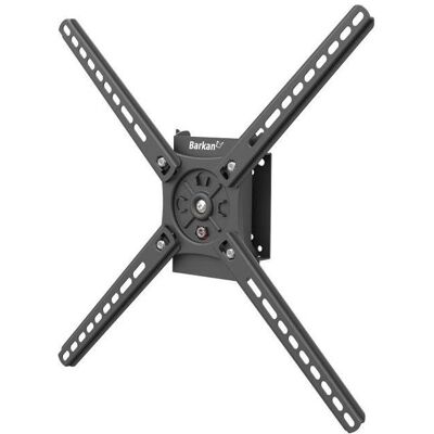 Barkan TV-Wandhalterung Rotation 360° 13-65", Metall (Mur, 36 kg, 13" - 65"), Support mural pour TV, Noir Barkan TV-Wandhalterung Rotation 360° 13-65", Metall (Mur, 36 kg, 13" - 65"), Support mural pour TV, Noir