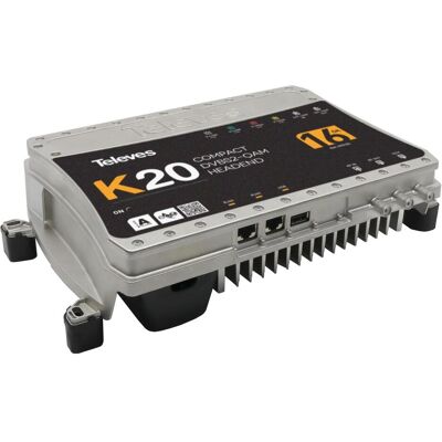 Televes K20-16 Tête compacte 16 transpondeurs DVB-S2" QAM (Multi commutateur), Parabole : accessoires, Argent, Noir Televes K20-16 Tête compacte 16 transpondeurs DVB-S2" QAM (Multi commutateur), Parabole : accessoires, Argent, Noir