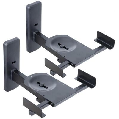 ART SPEAKER HOLDER clamping noir 20kg, Pied + support mural pour enceinte, Noir ART SPEAKER HOLDER clamping noir 20kg, Pied + support mural pour enceinte, Noir