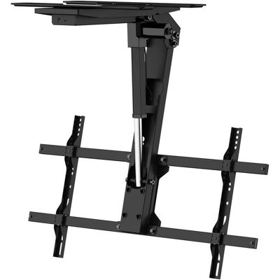 Maclean Support plafond motorisé inclinable avec télécommande et protection anti-collision (Plafond, 45 kg, 43" - 86"), Support mural pour TV, Noir Maclean Support plafond motorisé inclinable avec télécommande et protection anti-collision (Plafond, 45 kg, 43" - 86"), Support mural pour TV, Noir