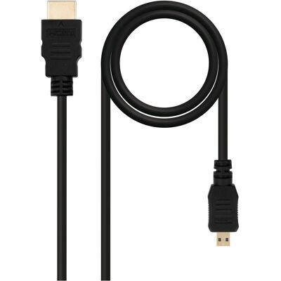 Nanocable HDMI 0.8m Câble HDMI 0,8 m HDMI type A (standard) HDMI type D (micro) Noir (0.80 m), Câble vidéo, Noir Nanocable HDMI 0.8m Câble HDMI 0,8 m HDMI type A (standard) HDMI type D (micro) Noir (0.80 m), Câble vidéo, Noir