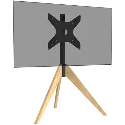 Cavus TRIANGLE-OAK Support TV 32-65 pouces, VESA 200x200, bois de chêne (30 kg, 32" - 65"), Pied TV, Marron Cavus TRIANGLE-OAK Support TV 32-65 pouces, VESA 200x200, bois de chêne (30 kg, 32" - 65"), Pied TV, Marron