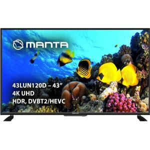 Manta 43LUN120D (43", LED, 4K), TV, Noir Manta 43LUN120D (43", LED, 4K), TV, Noir