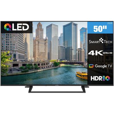 Smart Tech 50" Qled Google TV (50QG06K) (50", QLED, 4K), TV, Noir Smart Tech 50" Qled Google TV (50QG06K) (50", QLED, 4K), TV, Noir