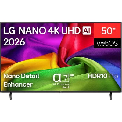 LG 50NU800B6LC (50", NU800B, LED, 4K, 2026), TV, Noir LG 50NU800B6LC (50", NU800B, LED, 4K, 2026), TV, Noir