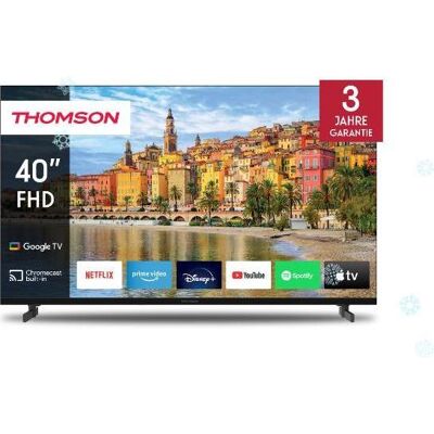 Thomson TV 40 Fhd Frameless Smart T2/C2s2 Google TV (40", LED, Full HD), TV, Noir Thomson TV 40 Fhd Frameless Smart T2/C2s2 Google TV (40", LED, Full HD), TV, Noir