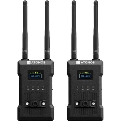 Atomos TX-RX 4K/HD Wireless Video Monitoring Transmitter & Receiver Set (300 m), Transmetteur multimédia sans fil, Noir Atomos TX-RX 4K/HD Wireless Video Monitoring Transmitter & Receiver Set (300 m), Transmetteur multimédia sans fil, Noir