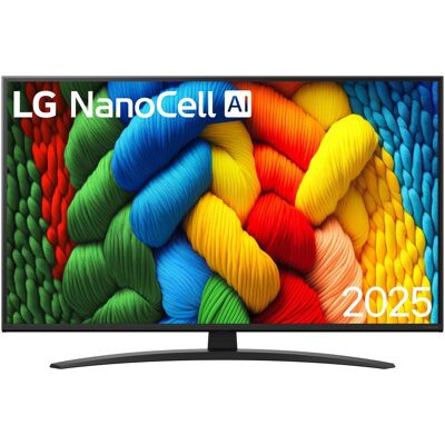 LG 43NANO81A6A (43", LED, 4K, 2025), TV, Noir LG 43NANO81A6A (43", LED, 4K, 2025), TV, Noir