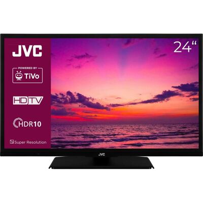 JVC LT-24VH5455 Téléviseur 24 pouces Smart TV Powered by TiVo (HD-Ready, HDR, triple tuner, 6 mois de HD (24", LCD, LED, HD), TV, Noir JVC LT-24VH5455 Téléviseur 24 pouces Smart TV Powered by TiVo (HD-Ready, HDR, triple tuner, 6 mois de HD (24", LCD, LED, HD), TV, Noir